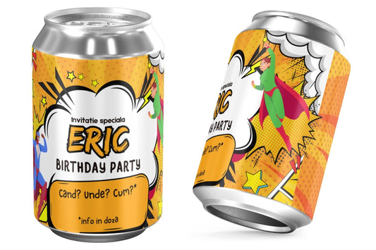 Doza de aniversare | Lasertag | invitatie