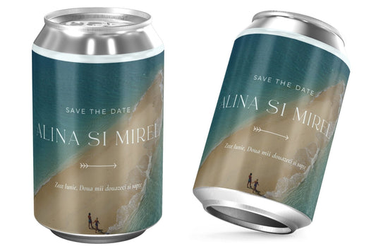 Doza de nunta | la plaja | invitatie + marturie