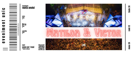 Doza de nunta | concert | invitatie + marturie