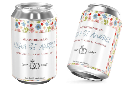 Doza de nunta | flori de primavara | invitatie + marturie