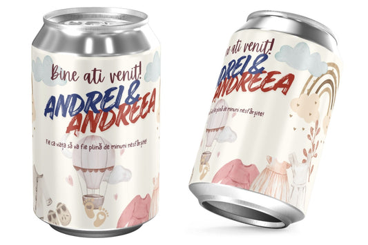 Doza de botez | gemeni | invitatie + marturie