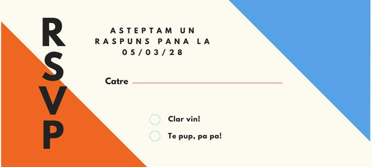 Doza de aniversare | RSVP | invitatie