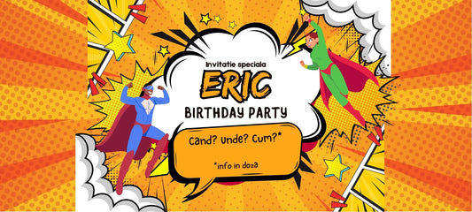 Doza de aniversare | Lasertag | invitatie